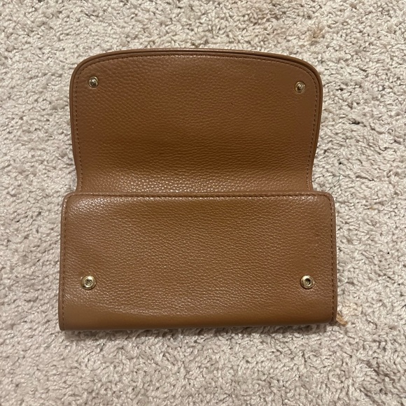 Tory Burch like new Brown Britten Duo Wallet with Tag - Picture 5 of 10
